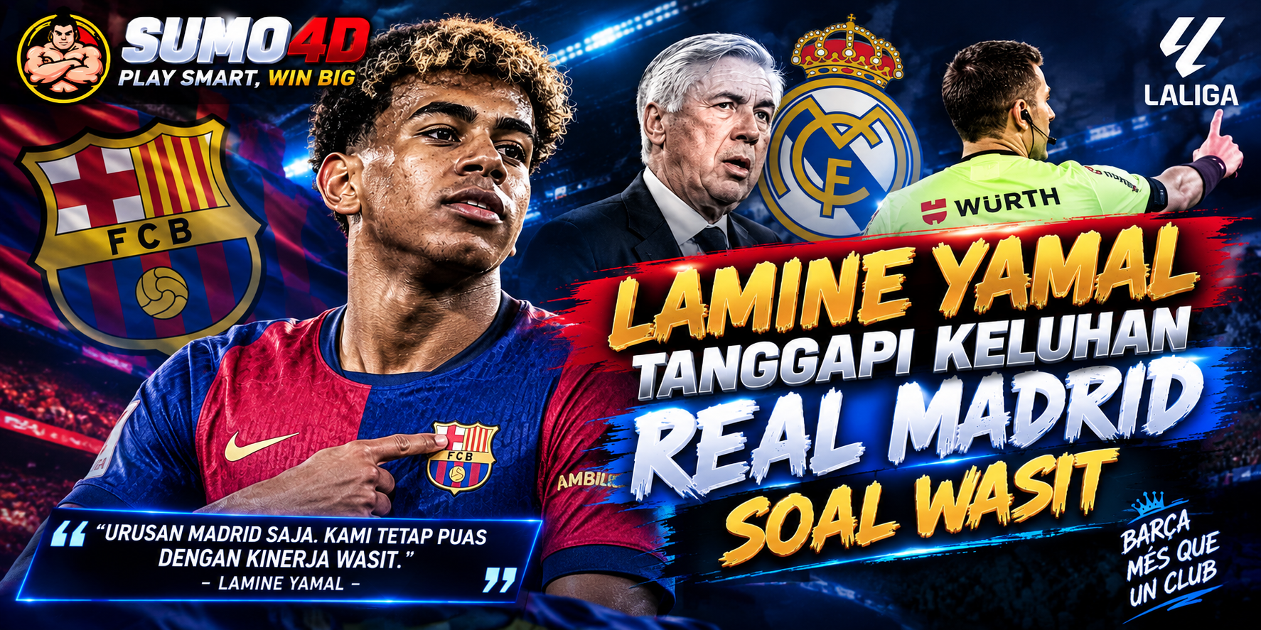 Lamine Yamal Tanggapi Keluhan Real Madrid soal Wasit